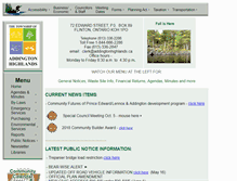Tablet Screenshot of addingtonhighlands.ca